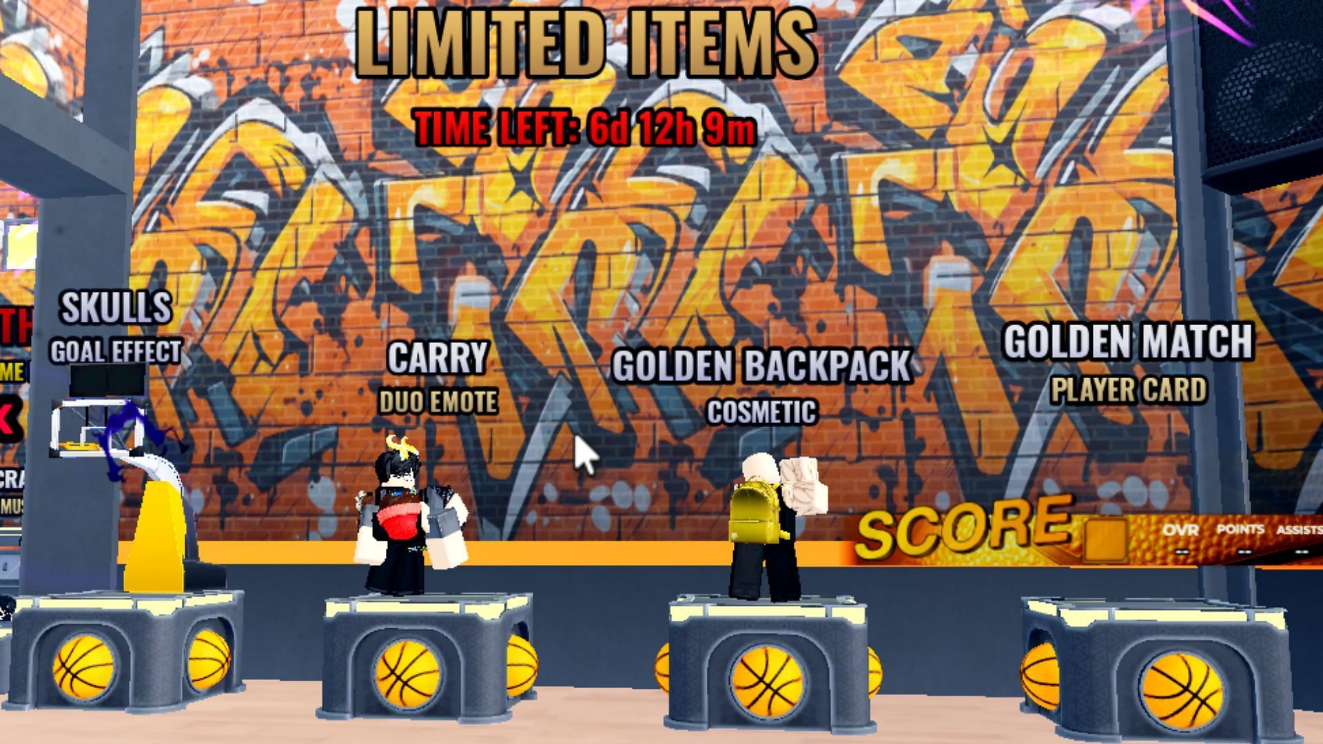 New limited items in Basketball Zero (Image via Roblox)
